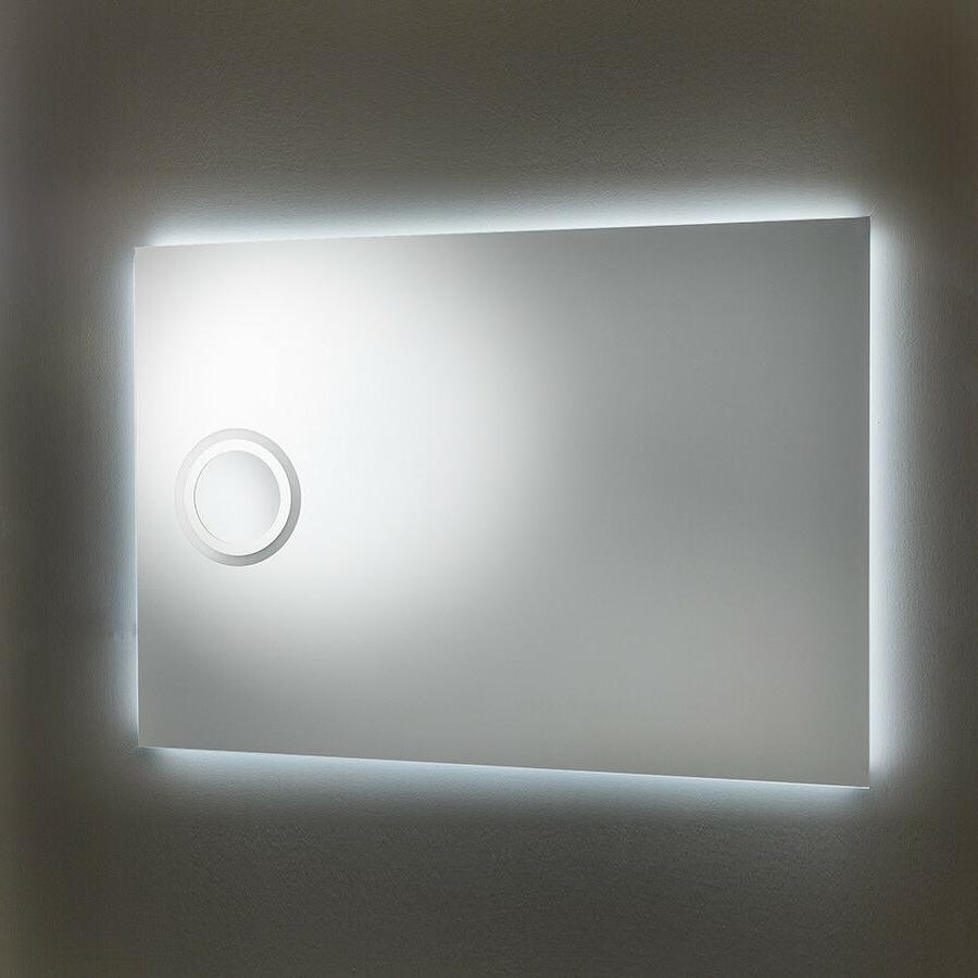 specchio luce led con ingranditore zoom per