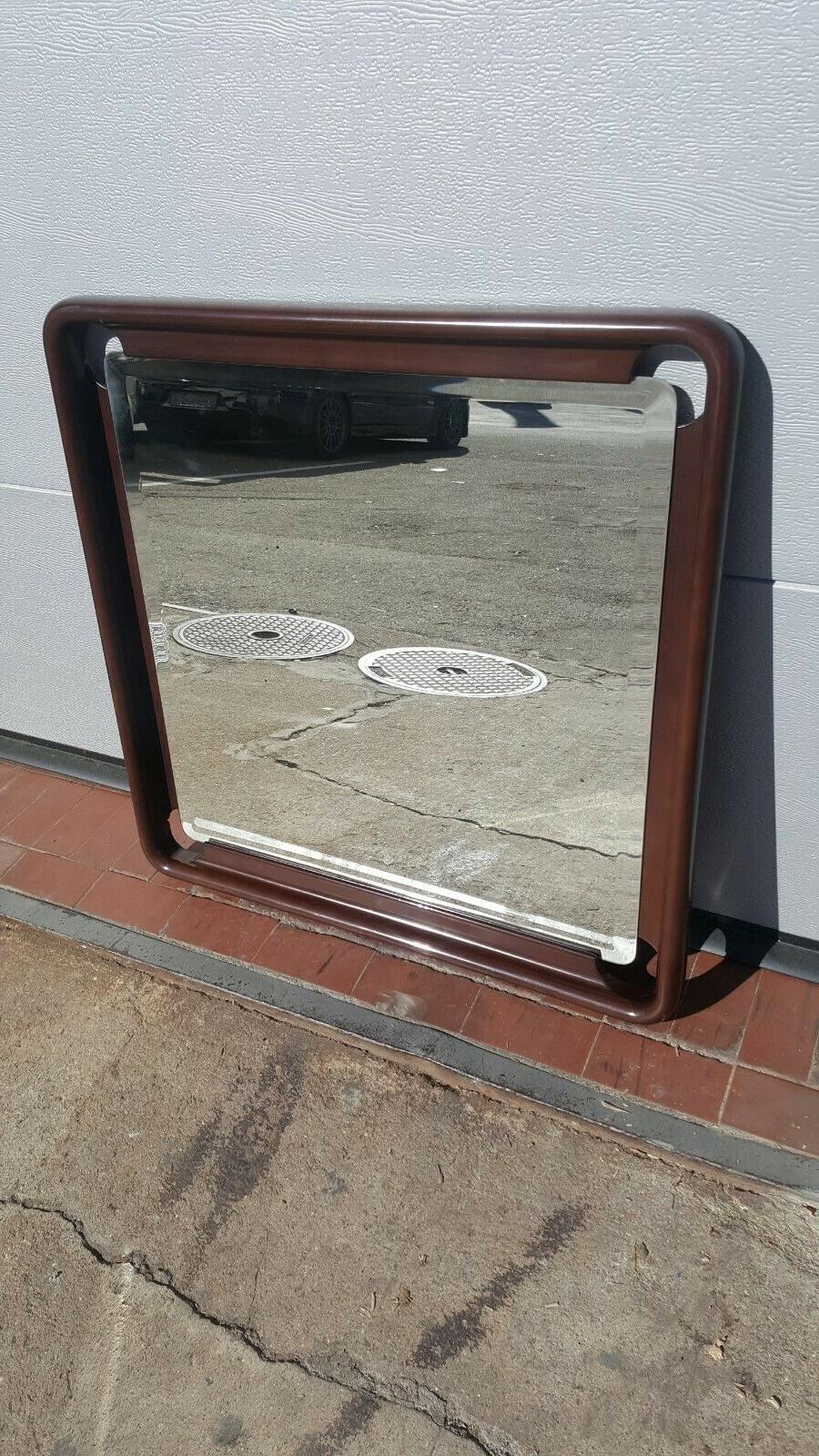 specchio marrone specchiera grande cornice vintage