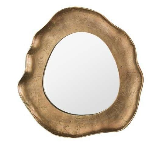 specchio moderno da parete cornice dorata anticata