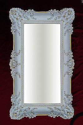 specchio muro oro bianco 96x57 antico barocco