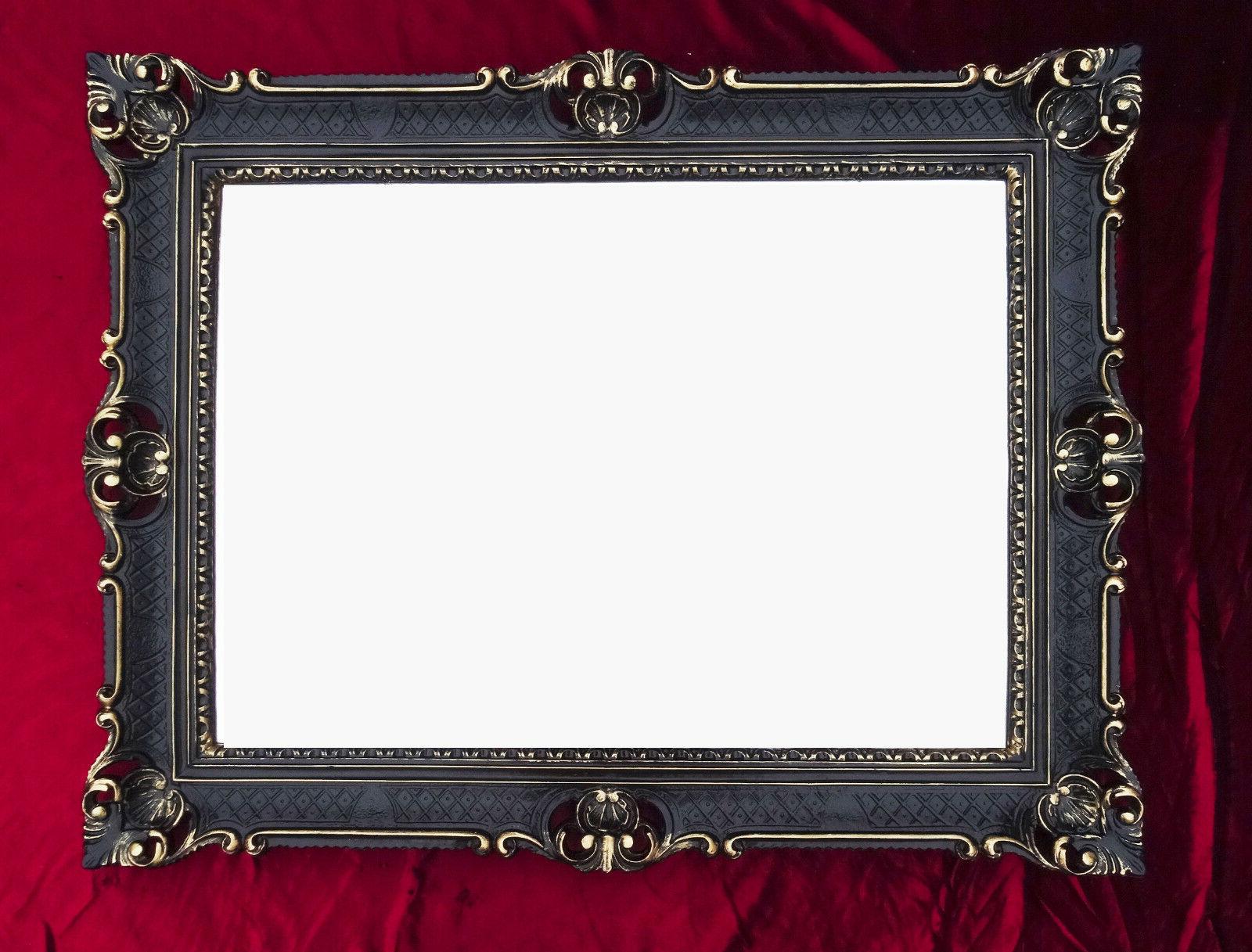 specchio muro oro nero antico barocco rococo