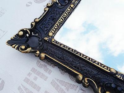 specchio muro oro nero barocco repro bagno