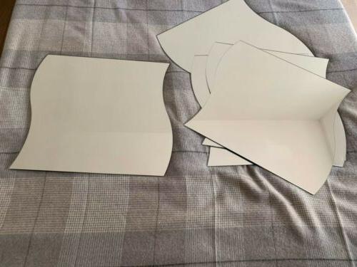specchio ondulato 3 pezzi 40x40 cadauno
