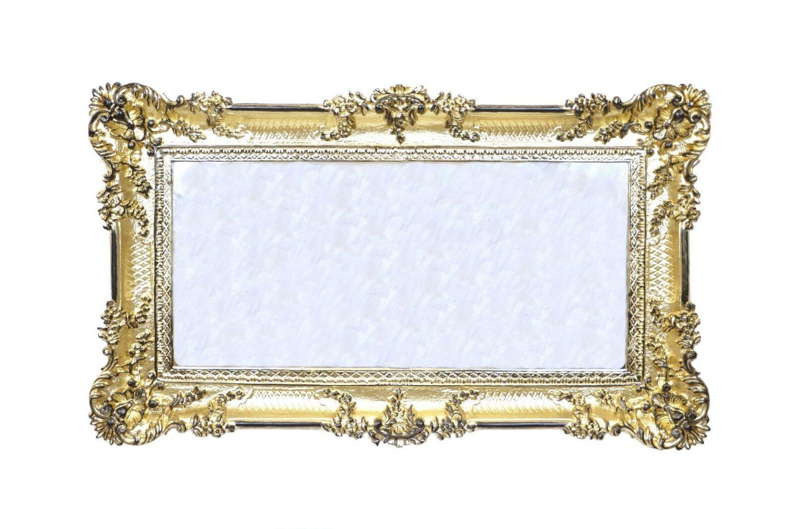 specchio oro nero specchiera grande cornice stile