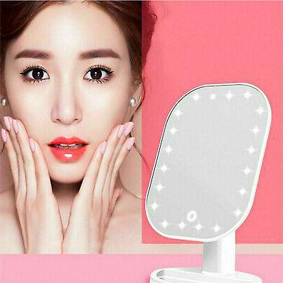 specchio per trucco con 20 led te