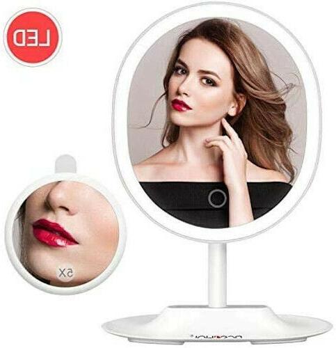 specchio per trucco con luci a led