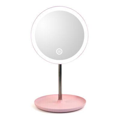 specchio per trucco led specchietto colore rosa