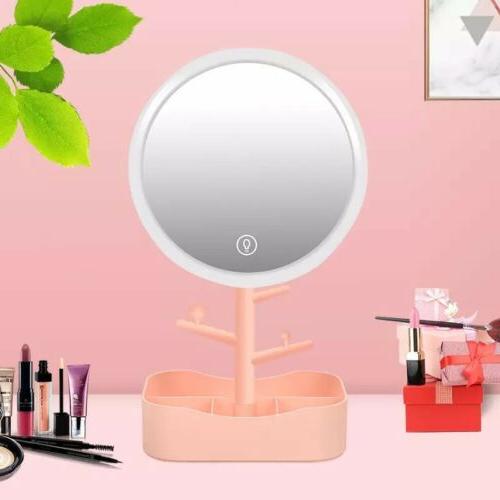 specchio porta trucco make up led illuminato