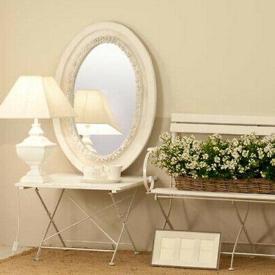 specchio provenzale legno bianco shabby chic decoro