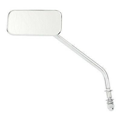 specchio quadrato piccolo lungo braccio cromo per