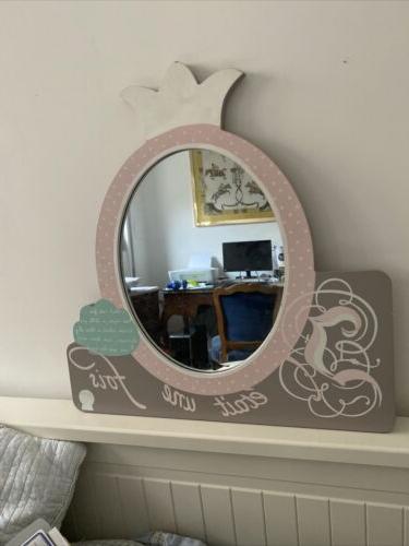 specchio quadro bambina principessa rosa pink