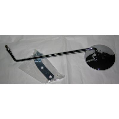 specchio retrovisore cromato sinistro 100mm asta 330mm