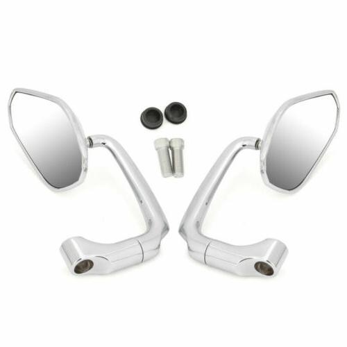 specchio retrovisore m10 bar end cromato cafe
