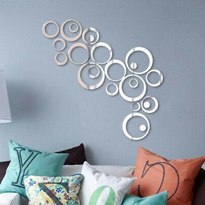 specchio rotondo adesivo da parete decalcomania fai