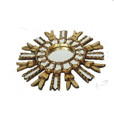specchio sole dorato misura 35 cm 1pe0411