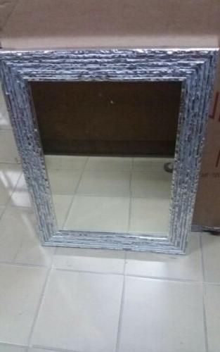 specchio specchiera bellissima cornice legno argento est