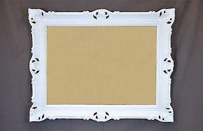 specchio specchiera grande bianca cornice stile barocco