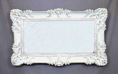 specchio specchiera grande bianco oro cornice stile