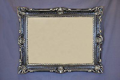 specchio specchiera grande nero oro cornice stile