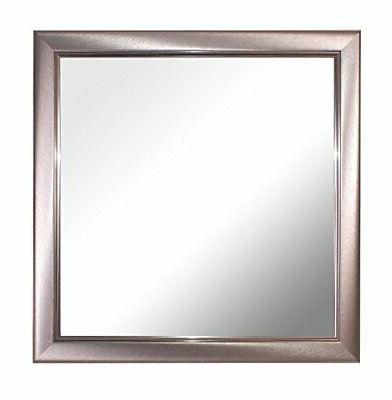 specchio telaio spazzolato peltro 12 x 12