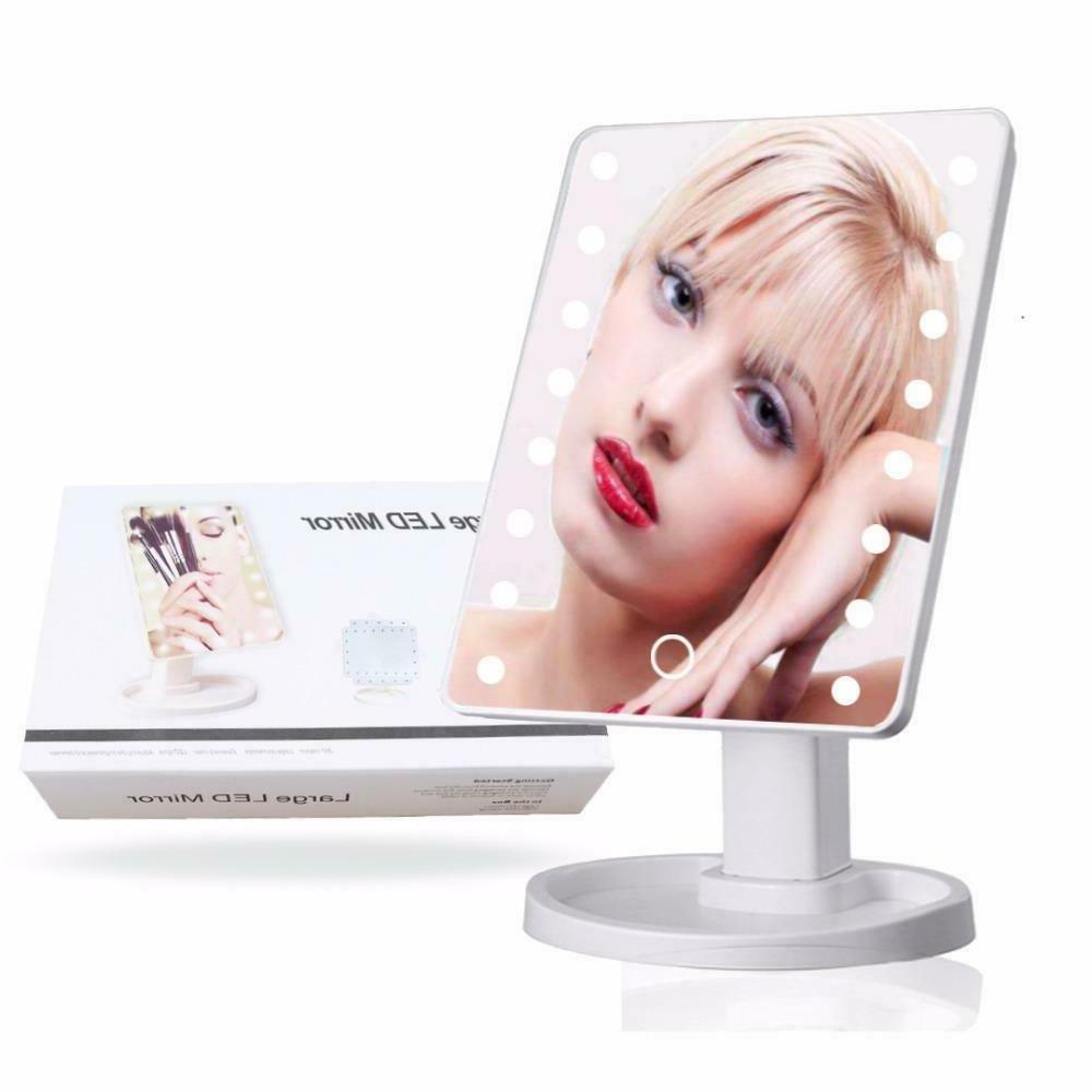 specchio trucco con 16 luci led large