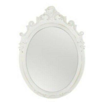 specchio verticale vintage shabby antichizzato bianco l