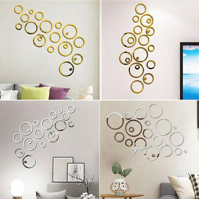 tridimensionale acrilico specchio rotondo adesivi da parete