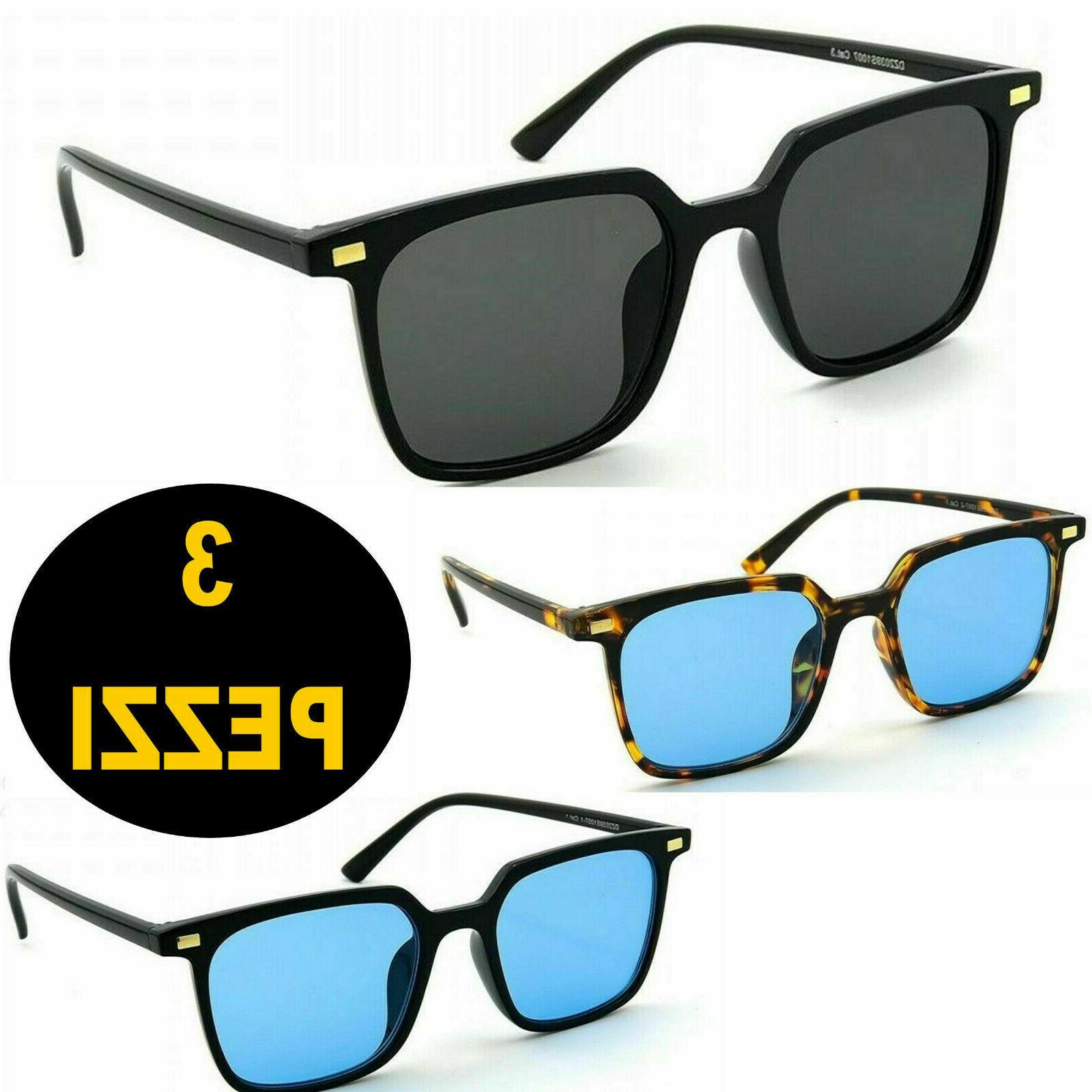 tris occhiali da sole vintage a specchio