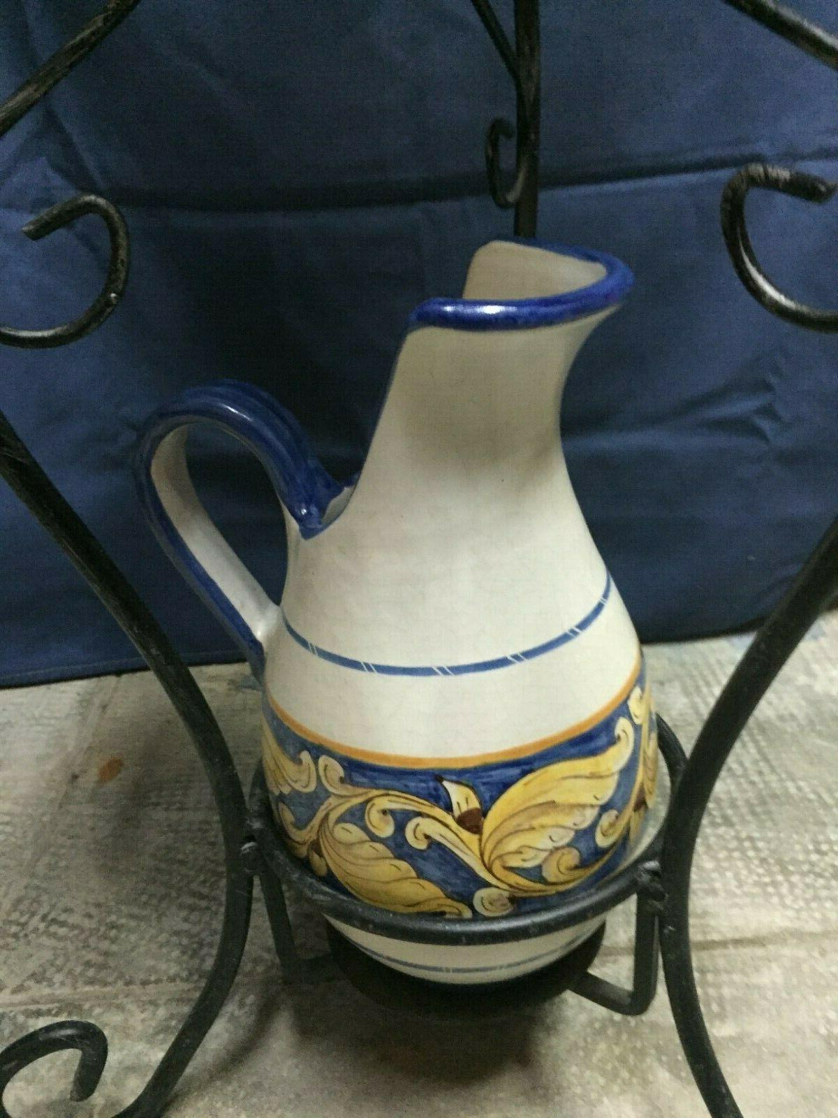 trittico bagno stile antico in ceramica decorata