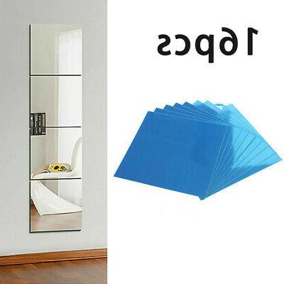 vetro specchio piastrelle adesivo da parete quadrato