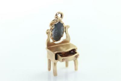 vintage 14k 3d specchietto da trucco scrivania