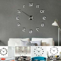 orologio da parete tridimensionale numeri lettere adesivi