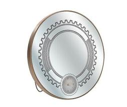 DISRAELI Orologio/Specchio A Muro Tondo in Vetro D60x4,5 cm