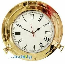Ottone massiccio 10 "Obl&ograve; in vetro con finitura lucida Fine