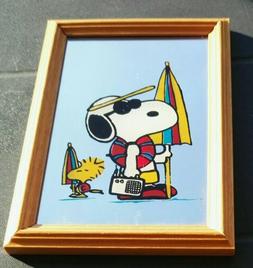 O Mirror Snoopy Va Mare Vacanza Ombrellone  Vintage Nuovo.