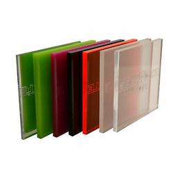 Plastica Acrilico perspex Foglio Trasparente Colore Fluoresc