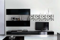 Soggiorno moderno in vetro decorato