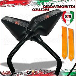 Retrovisori Lato Sinistro Destro Con Frecce Universali Moto 