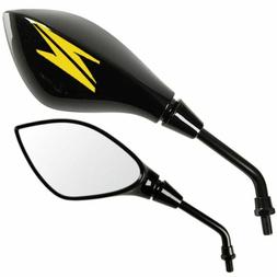 Specchietti Manubrio Limits Logo Giallo Z800 Z 800 Z800e Nak