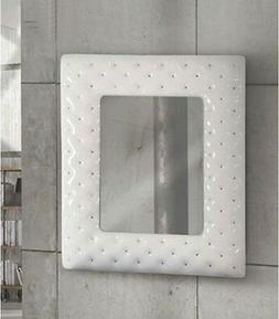 Era 100x92 Con Cornice Bianca E Swarovski Spazio Casa