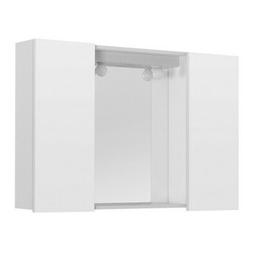 Era 90 Cm Con 2 Ante Bianco Lucido E Illuminazione