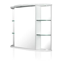 Era Arredo Bagno In Bianco Con Mensole In Cristallo Lucido M