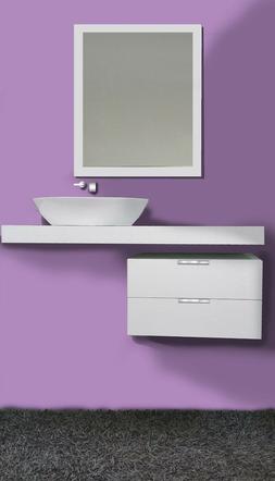 Era Bagno Con Cornice In Legno Bianco, Mabelonline