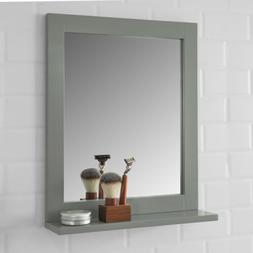 Era Bagno Con Mensole Grigio Specchio L40*a50*p10 Cm, Frg129