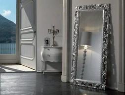 Era Barocca Rett.200x100 Foglia Argento/oro/laccata Bianco L