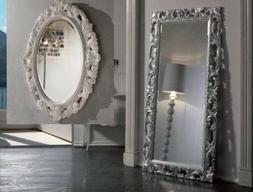 Era Barocca Rettangolare/ovale *foglia Arg/oro/lacc. Bia/ner