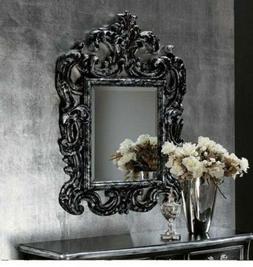 Era Bisellata Con Cornice Barocca Traforata Nera/argento  Xc