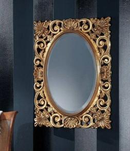 Era Con Cornice Barocca Traforata In Foglia Argento/oro  Xca