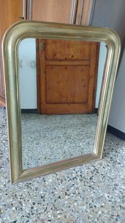 Era    Con Cornice In Legno  Massello  Dorato.