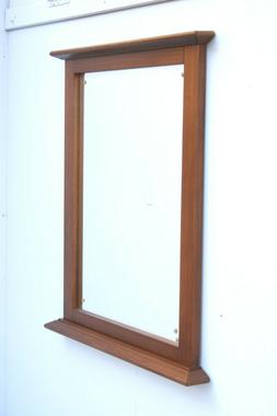 Era Con Cornice Legno Lucidato Noce Stile 84x97 Specchio Mol